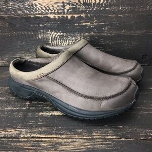 Merrell Encore Slide Mahogany Air Cushion Slip On Shoes Leather Sz 9.5